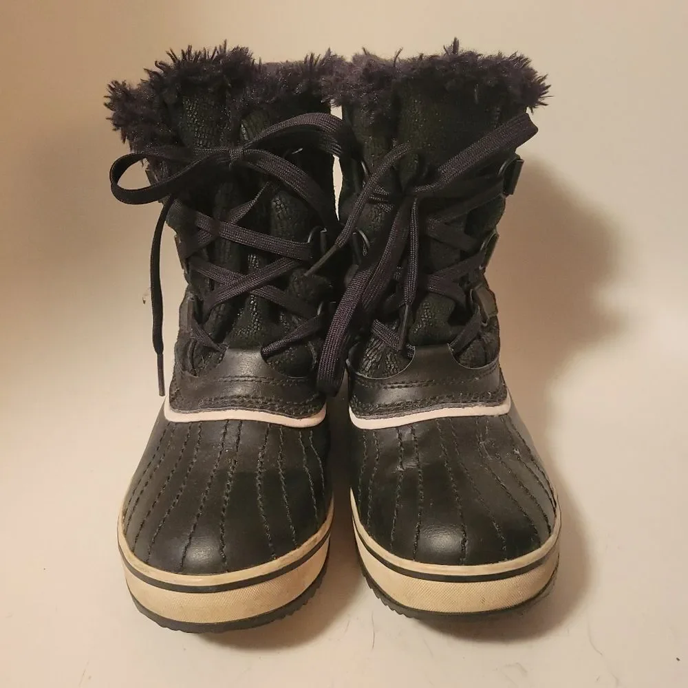 Sorel Tivoli Mid Black Leather Waterproof Boots - Picture 11 of 15